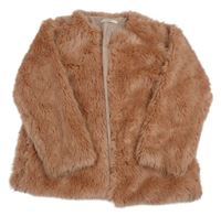 Růžová kožešinová podšitá bunda George