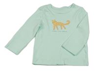 Tyrkysové triko s leopardem George