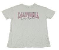 Biele tričko s nápisom C&A