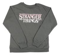 Antracitová mikina - Stranger Things
