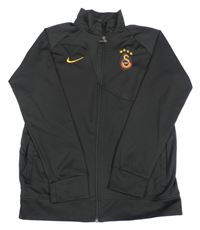 Černá propínací sportovní mikina s výšivkou Nike 