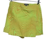 Dámska žlto-oranžová vzorovaná skort sukňa Primark