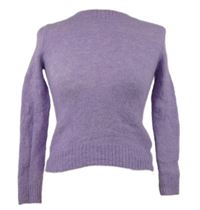 Dámský lila chlupatý vlněný svetr Zara 