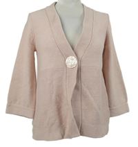 Nové - Dámský růžový propínací svetr Wallis 