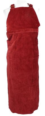 Dámske červené menšestrové midi šaty zn. Topshop