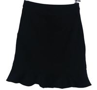 Dámska čierna sukňa s volánikom DAY