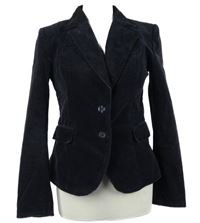 Dámske tmavomodré menšestrové sako H&M