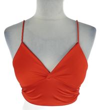 Dámský červený crop top 