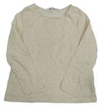 Bílé puntíkaté triko H&M