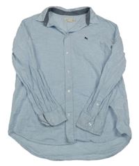 Svetlomodrá melírovaná košeľa H&M