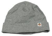 Sivá rebrovaná čapica s nášivkou H&M