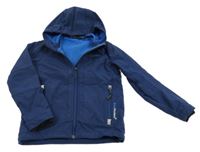 Tmavomodrá softshellová bunda kapucňou CMP