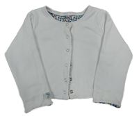 Biela prepínaci obojstranná mikina s bobulemi Petit Bateau