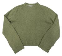 Tmavozelený sveter H&M