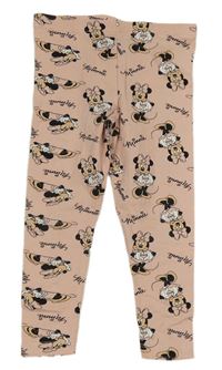 Světlerůžové legíny s Minnie Disney