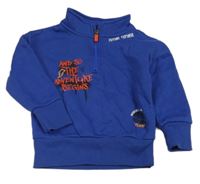 Modrá mikina s nápisom zn. Primark