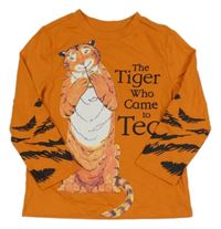 Oranžové triko s tygrem 