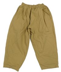 Karamelové široké nohavice