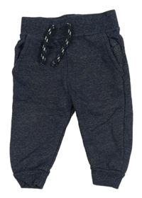 Tmavomodré melírované tepláky Primark