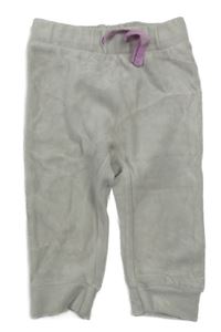 Béžovošedé zamatové tepláky Mini Boden