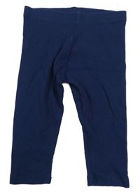 Tmavomodré rebrované legíny M&S