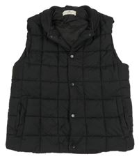 Čierna šušťáková zateplená vesta H&M