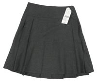 Nové - tmavosivá skladaná sukňa F&F