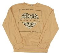 Marhuľová mikina so srdcem Shein