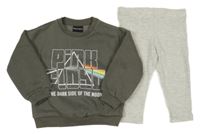 2set - Šedá mikina - Pink Floyd + šedé legíny 