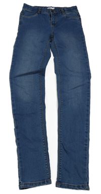 Svetlomodré teplákové skinny rifle GEMO