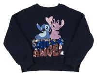 Tmavomodrá mikina se Stichem Disney