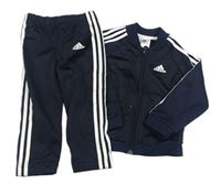 2set - Tmavomodrá prepínaci športové mikina + nohavice Adidas