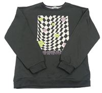 Sivá mikina s potlačou Primark