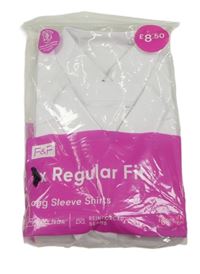 Nové - 3x - biela blúzka s dlhymi rukávy F&F