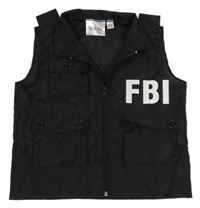 Kostým - Černá vesta FBI