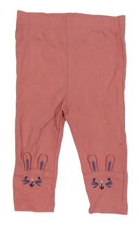 Růžové legíny se zajíčky Tu