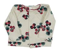 Smotanová prepínaci mikina s kvietkami Obaibi