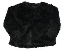 Černá kožešinová podšitá bunda Yd. 