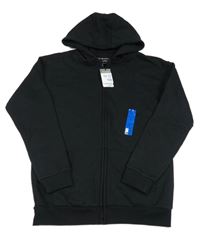 Nové - Černá propínací mikina s kapucí Primark