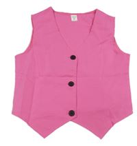 Fuchsiová propínací vesta Shein 