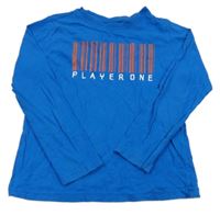 Modré triko s nápisem Primark 