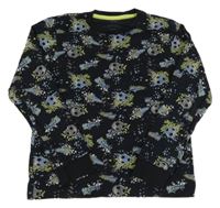 Tmavomodré pyžamové triko s míči F&F