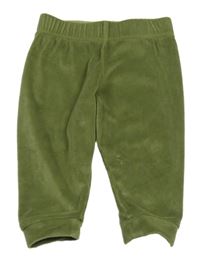 Khaki zamatové nohavice Lupilu