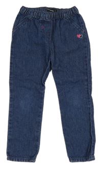 Tmavomodré rifle se srdíčky In Extenso