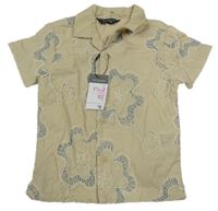 Nové - Béžová košile s květy Primark