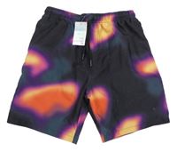 Nové - Černo-barevné plážové kraťasy Primark