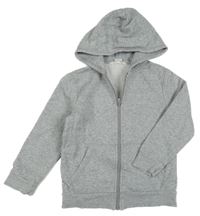 Sivá melírovaná prepínaci mikina s kapucňou H&M