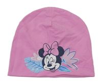 Ružová bavlnená čapica s Minnií Disney