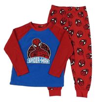 Modro-červené fleecové pyžamo se Spider-manem PRIMARK