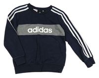 Tmavomodro/šedá mikina Adidas
